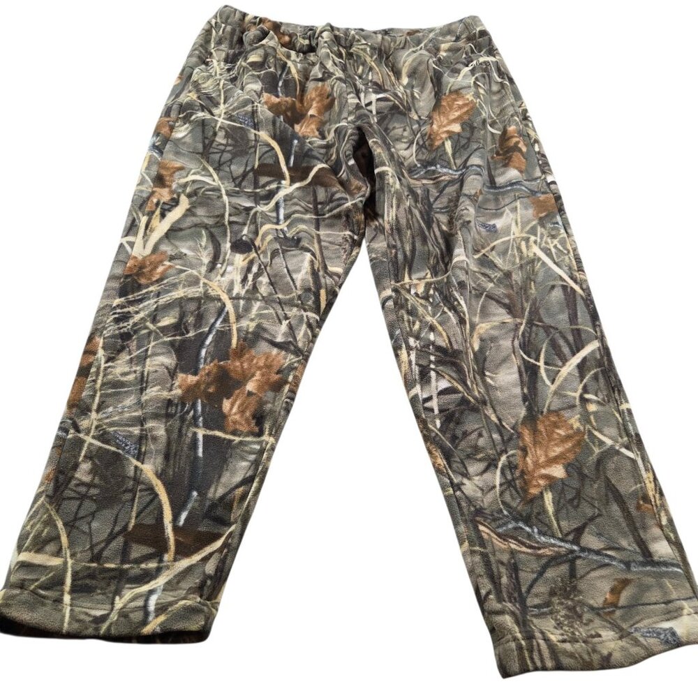 Cabelas Pants Men’s 2XL Cargo Realtree Camouflage Polyester Soft Stretch Flaw*